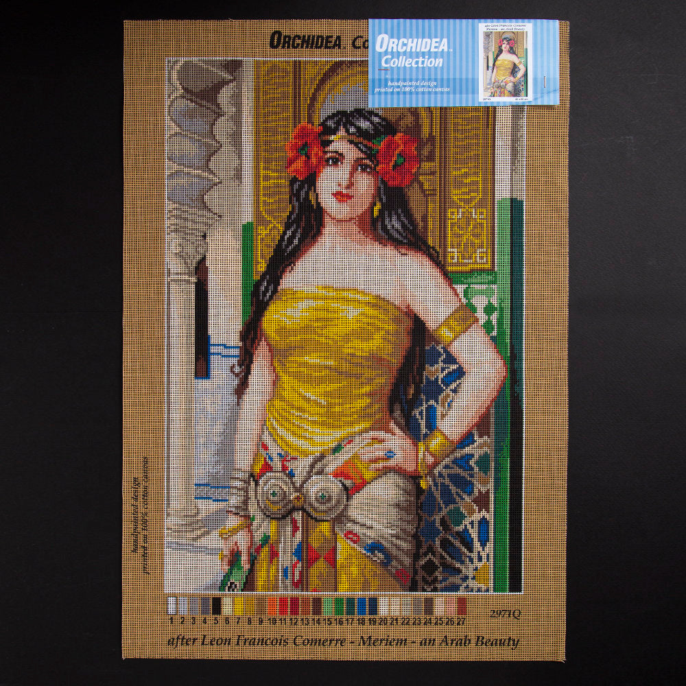 ORCHİDEA 40 x 60 cm Arap Güzelliği Baskılı Goblen 2971Q